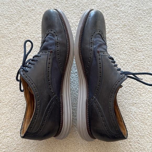 Cole Haan Men's ØriginalGrand Wingtip Oxford Dark Night Navy 9 1/2 - Picture 5 of 7